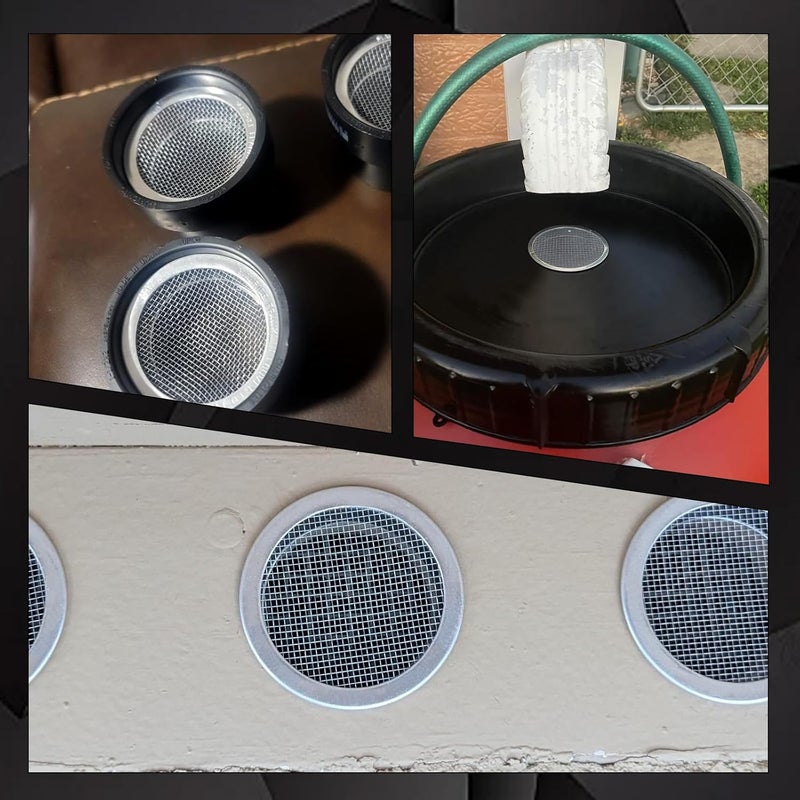 Verplexter 2-Inch Round Open Screen Vent, Mill Finish, 6 Pack - Image 5